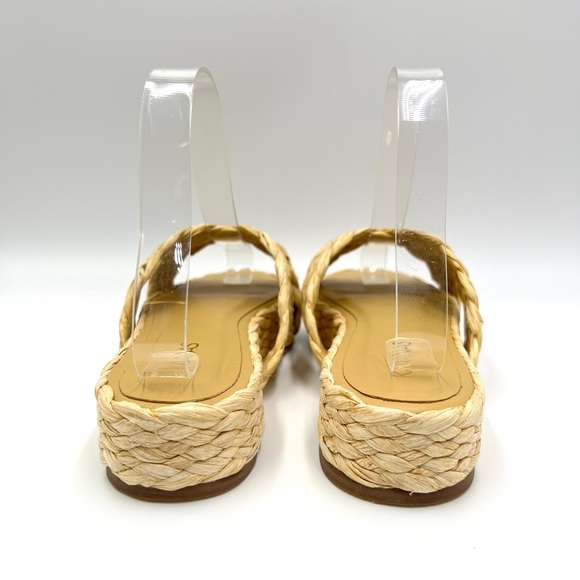 Kaanas Womens Inagua Natural Woven Raffia Slip On Platform Flat Sandals Shoes 7 - Picture 7 of 11